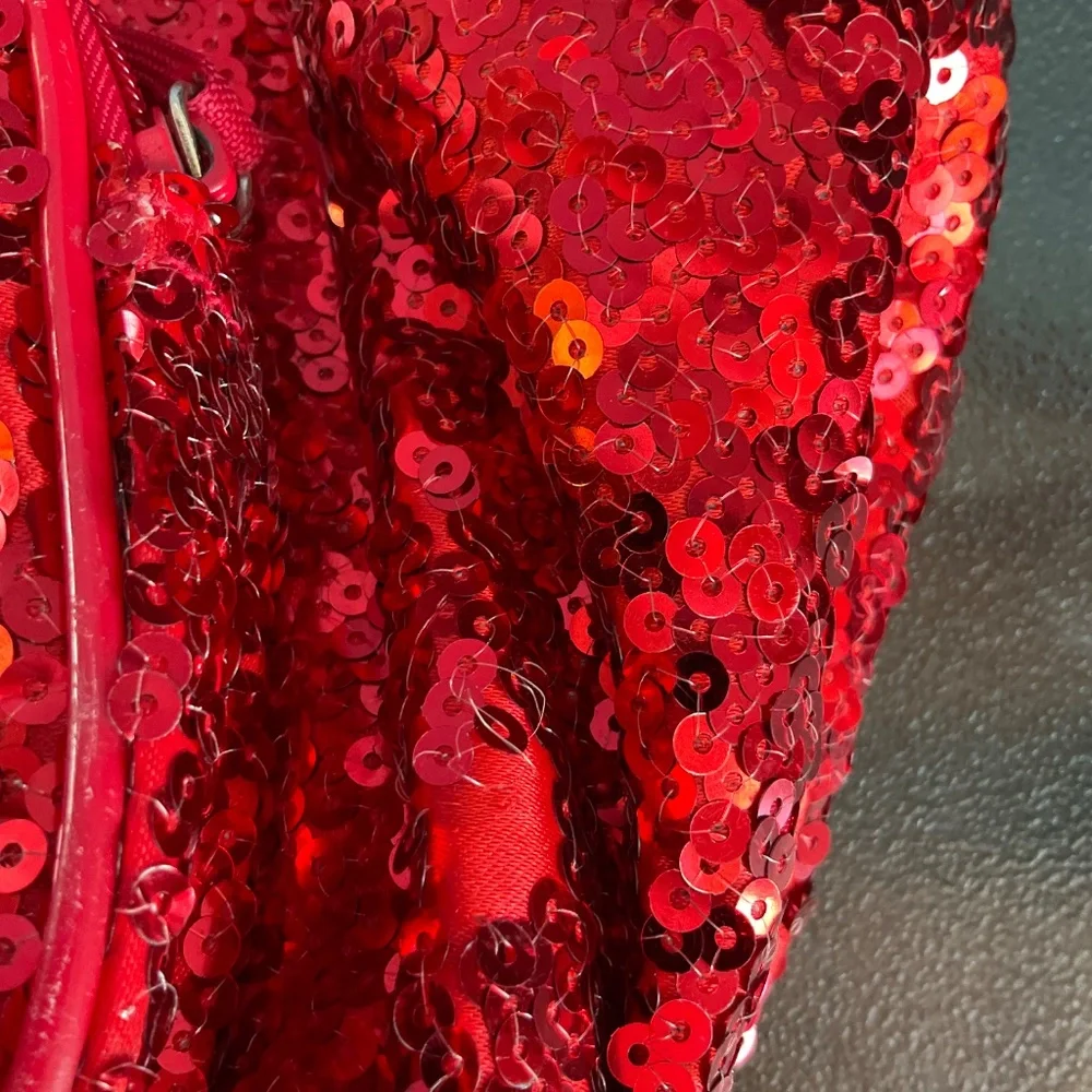 Disney Red Sequined Minnie Mouse Backpack